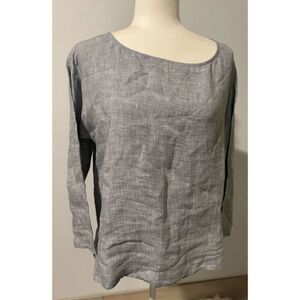 Eileen Fisher 100% organic linen top XS